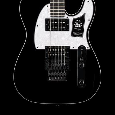 Fender Limited Edition Player Fusion Telecaster HH Floyd Rose - Black #17068 image 1