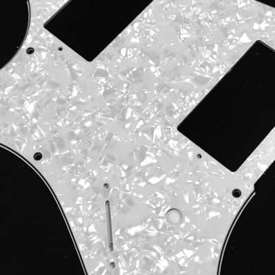 Left-Handed Quality Guitar PickGuard For Ibanez GRX20 Z ,4ply White Pearl image 3