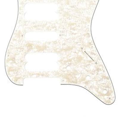 Fender Pickguard Stratocaster H/S/H 11-Hole Mount Aged White Pearl 4-Ply image 2