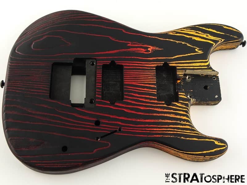 Charvel San Dimas Pro Mod 2H BODY HH Floyd Rose Route Ash Sunburn image 1