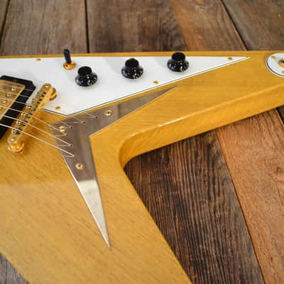 Hamer Vector Flying V 2004 Natural Korina image 7