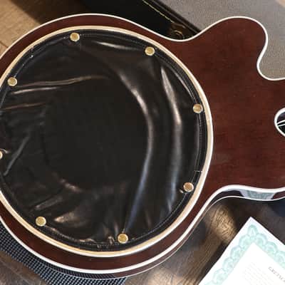 2005 Gretsch G6122-1962 Country Classic Hollow Electric Guitar Walnut Stain + COA OHSC image 13