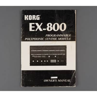 Korg EX-800 Owners Manual