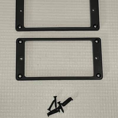 2008-09 USA Charvel San Dimas Guitar Factory Flat Black Humbucker Pickup Mounting Ring Set image 1