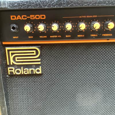 Roland 80s DAC-50D Vintage Solid State 50W Combo Amp w/ Built-In Effects made in Japan image 2