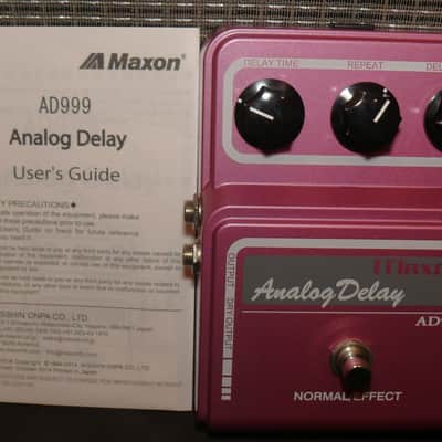 Maxon Japan AD999 Analog Delay - up to 900ms pure Analog TONE w/- orig box image 2