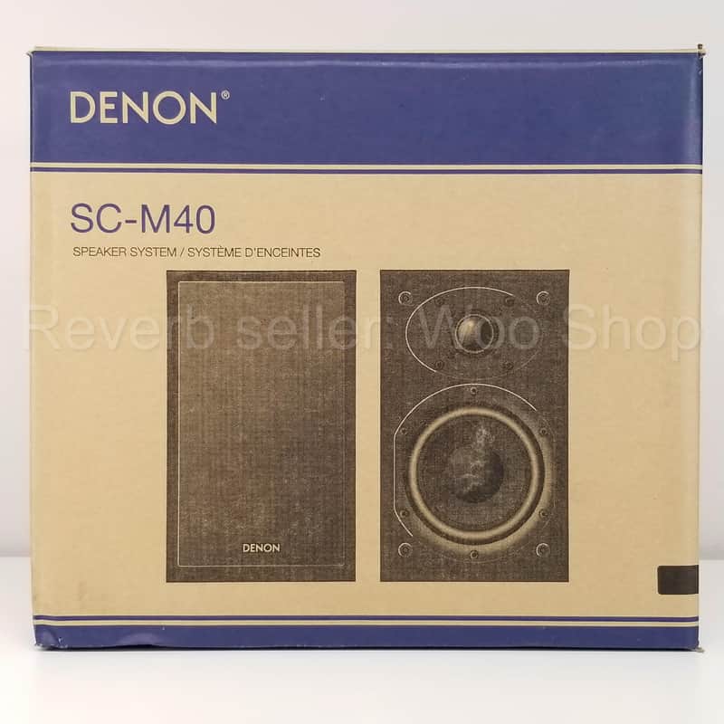 Denon SC-M40 Black Bookshelf Speakers, New in Open Box, RCD-M40 image 1
