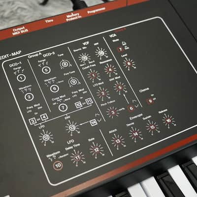 1980's Rare Japan Vintage analog polyphonic synthesizer Roland JX-3P w/PG-200 Programer Original Hardcase image 18