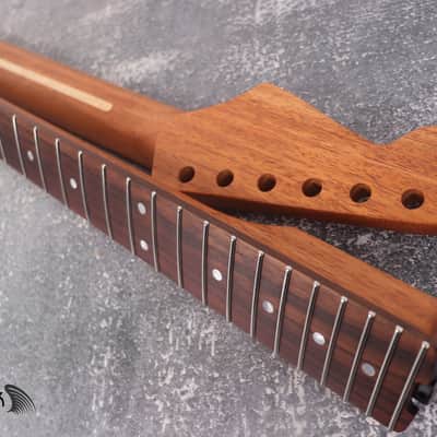 Mahogany Spoke Wheel Carbon Fiber Rods Neck Stainless Steel Jescar Frets Brand New image 11