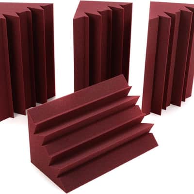 Auralex LENRD 1x1x2 foot Studiofoam Bass Trap - Burgundy (4-pack) image 2