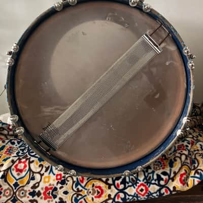 Slingerland Radio King 15x12” Blue Sparkle Parade / Marching Snare Drum image 5