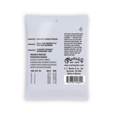 Martin Ma550 Fx Authentic Flexible Core Medium Phosphor Bronze 13 56 image 2