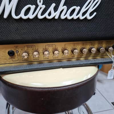 Marshall JCM 900 Model 4100 Hi Gain Dual Reverb 2-Channel 100-Watt Guitar Amp Head 1990 - 1999 - Black image 2