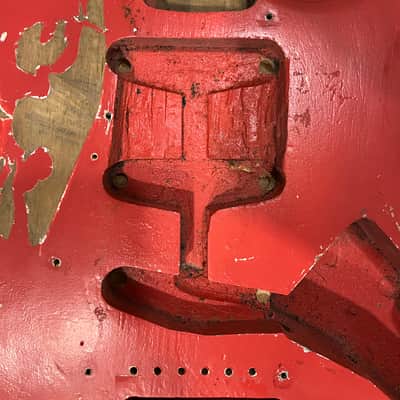 Fender Stratocaster Body 1962 - Fiesta Red refin image 4