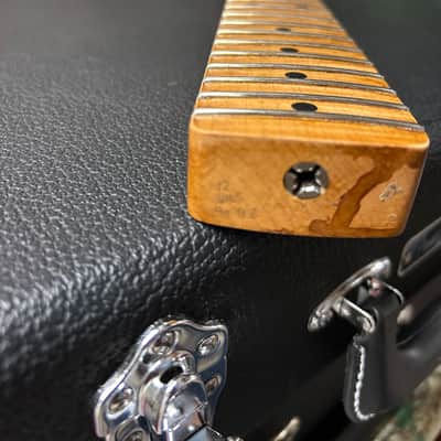 Musikraft Flame Maple Relic USA Stratocaster Neck with Tuners image 13