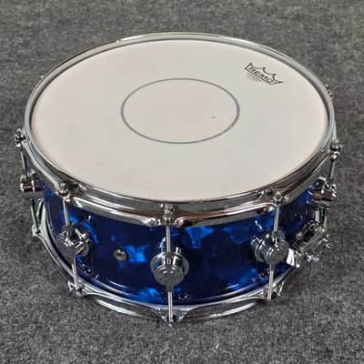 Used DW Collectors VLT 333 Maple 7pc Drum Set Blue Moonstone - Very Good image 15