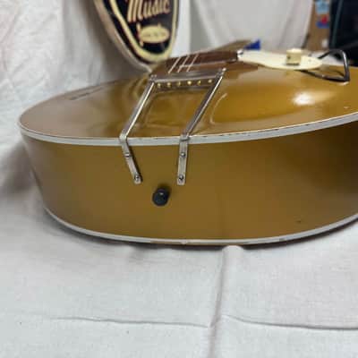 Kay K130 K-130 Archtop Guitar with Chipboard Case 1950s - Gold / Goldtop image 17