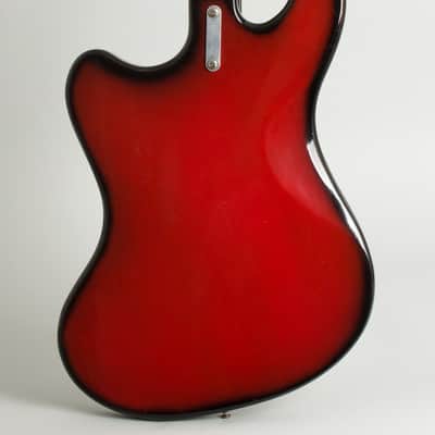 Wandre  Tigre Semi-Hollow Body Electric Bass Guitar (1965), black tolex hard shell case. image 4