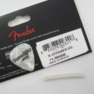Fender Stratocaster Telecaster Pre-slotted Melamine Nut 0994404000 image 4