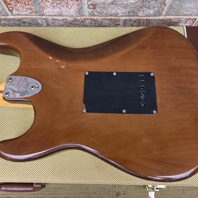 Vintage 1974 Fender Stratocaster Electric Guitar w/ Tweed Hardshell Case! Staggered Pole Pickups, Tuxedo Plastic! image 11