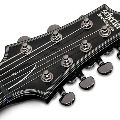 Schecter Hellraiser Hybrid C-7 - Trans Black Burst (TBB) (1924) image 4