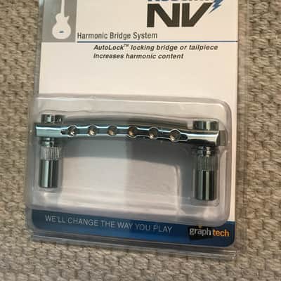 Graph Tech Resomax NV Bridge (4mm) & Tailpiece (M8) - Chrome image 8