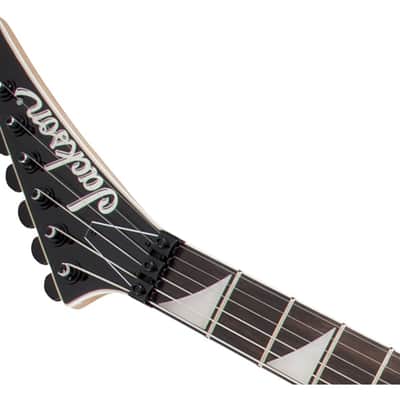 Used Jackson JS Series King V JS32 - Black with White Bevels w/ Amaranth FB image 4