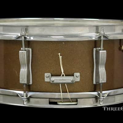 1965 Ludwig Bronze Mist Jazz Festival Snare Drum Keystone :  5 x 14 image 7