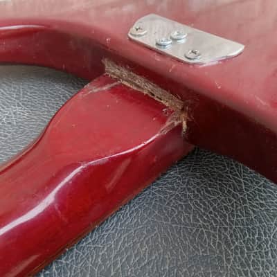 Vintage 1963 Gretsch Corvette Electric Guitar Husk Project w/ Pickups, Hagstrom Case! image 18