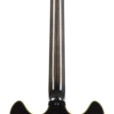 2016 D'Angelico Excel DC Semi-Hollow Electric Guitar w/Stairstep Tailpiece, Grey Black, S16006XXXX image 7