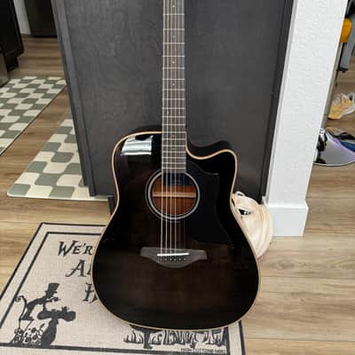 Yamaha A1M Dreadnought Acoustic-Electric with Cutaway 2010s - Natural image 1