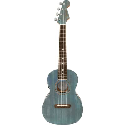 Fender Dhani Harrison Ukulele Turquoise - Tenor Ukulele image 1