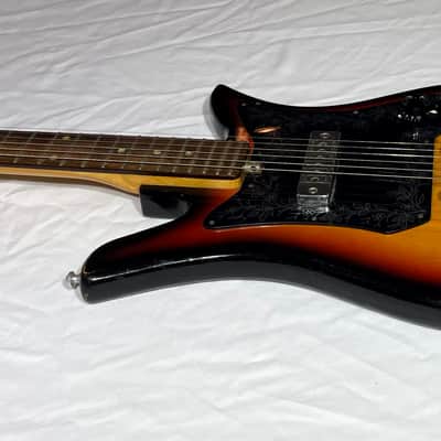 Teisco E-110 1960s Electric Guitar - Tulip Sunburst - Japan image 4