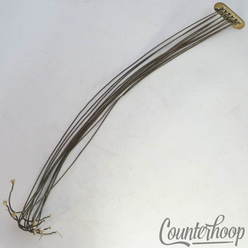 Gretsch 15"12-Strands Snare Drum Coiled Metal/Cloth Wires+Leather Butt Plate USA image 1