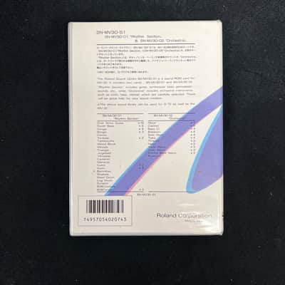 Used Roland Sound Library Advanced RS-PCM Card Set Sound Data ROM for MV-30/D-70 image 2