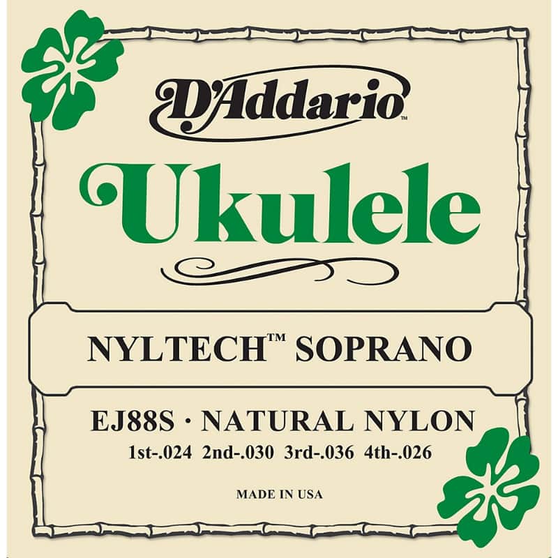 D'Addario Nyltech 23.6-25.6 Soprano Ukulele Strings image 1