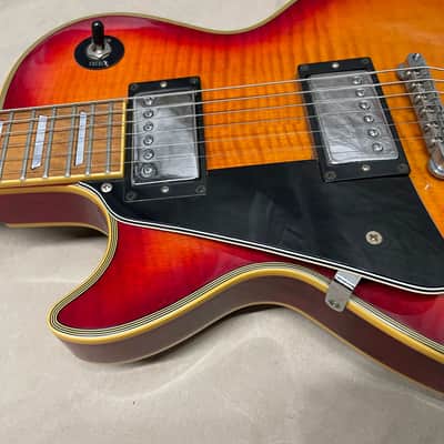 Hohner Lefty Left-Handed Professional L59 L-59 Singlecut Guitar MIK Korea 1980s Cherry Burst image 6
