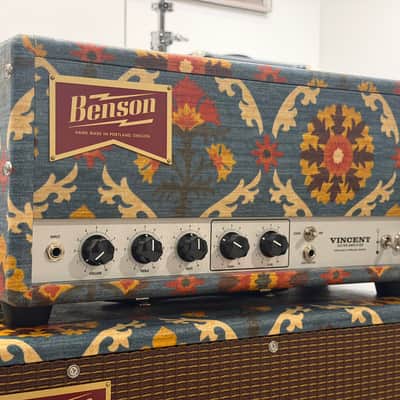 Benson Amps Vincent Channel Switching Guitar Amplifier Head + 1x12 Speaker Cabinet - Aunt Gertie image 5