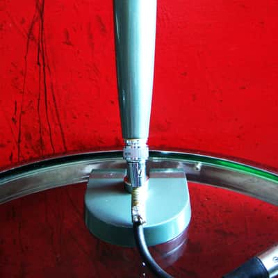 Vintage RARE 1960's NEAT TM-10 dynamic omni-directional microphone High Z w cable & stand Lafayette Calrad Aiwa image 9