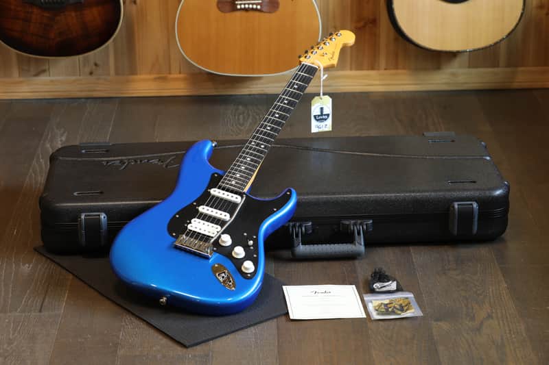 Unplayed! 2025 Fender American Ultra II Stratocaster HSS w/ Ebony FB Electric Guitar Noble Blue + OHSC