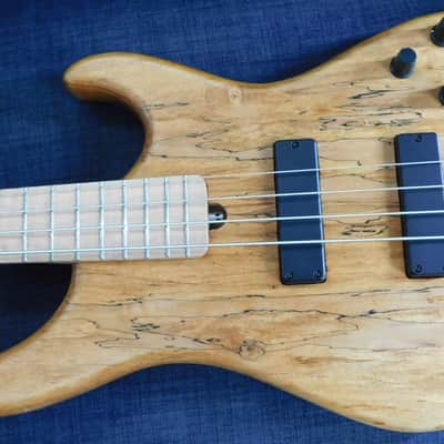 TBC The Bass Company 4 String Electric Bass Made in USA #000394 Spalted Maple/Ash USA ! image 7