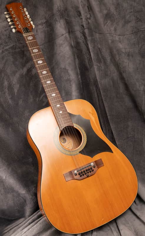 Melody 1400 12 string 1970s - Natural gloss image 1