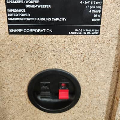 Sharp SHARP SPEAKERS CP-HF200(pair) 90s - Black image 7