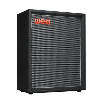 Hiwatt WEM Silver Starfinder 212V 300W 2x12 Vertical Cabinet - Black - Open Box image 1