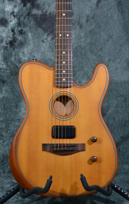 Fender Acoustasonic Standard Telecaster Aged Natural w/ FREE Same Day Shipping image 1