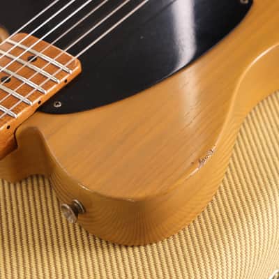 Fender Custom Shop 1953 Stealth Esquire Roasted Ash Journeyman Relic Butterscotch Blonde Masterbuilt Andy Hicks image 7