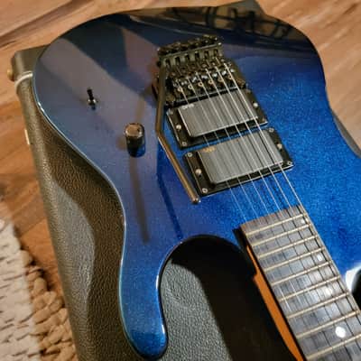 Kramer Nightswan Electric Guitar Vintage USA 1988 Blue Sparkle Excellent Condition W/OHSC image 1