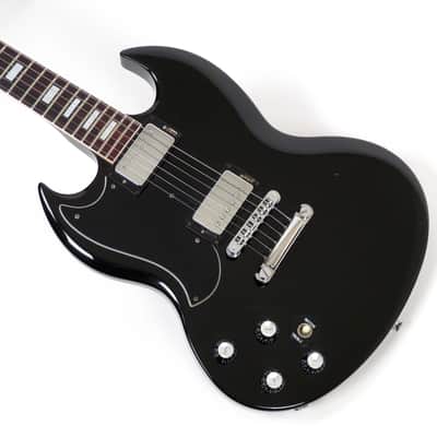 1985 Gibson SG Standard Left Handed - Black Finish - Original Case Lefty SG image 5