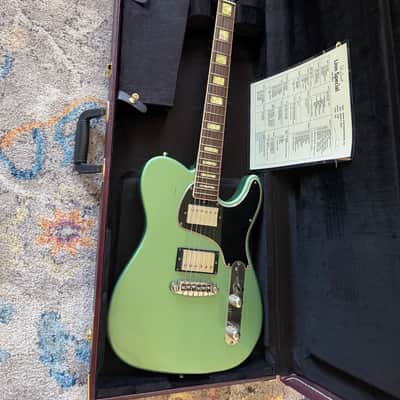 Shabat Lion Special Mahogany 24.75" Scale Humbucker Guitar – Inverness Green image 7