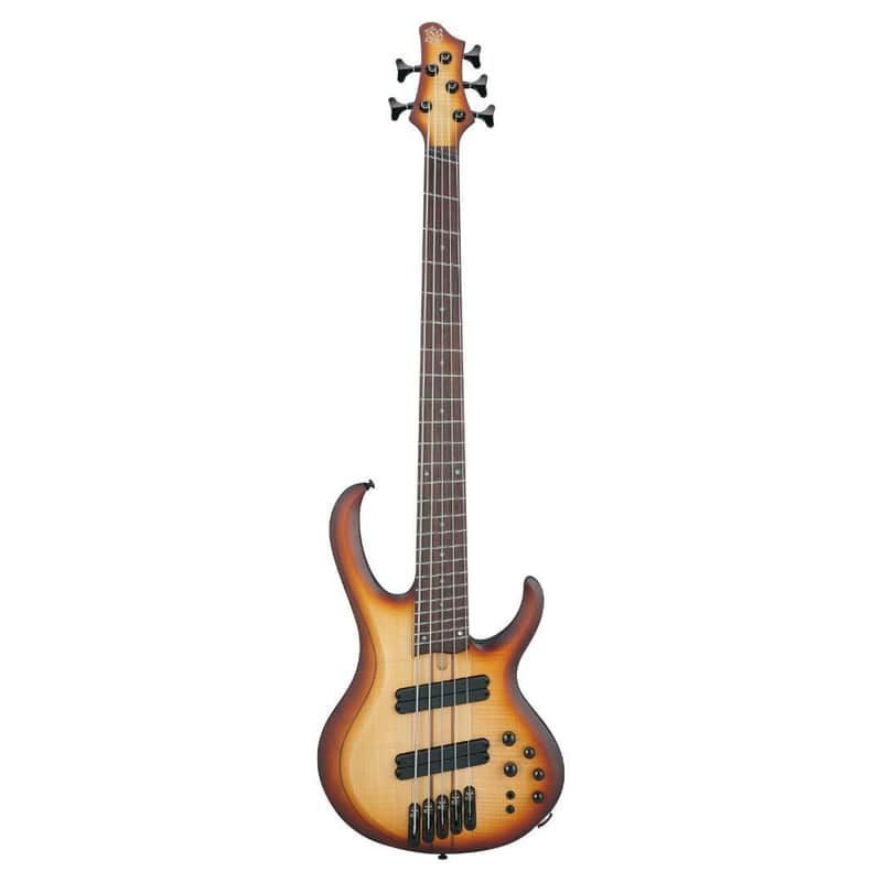 Ibanez BTB Bass Workshop 5-String Multi-Scale Electric Bass Guitar with Rosewood Fretboard (Natural Browned Burst Flat) image 1